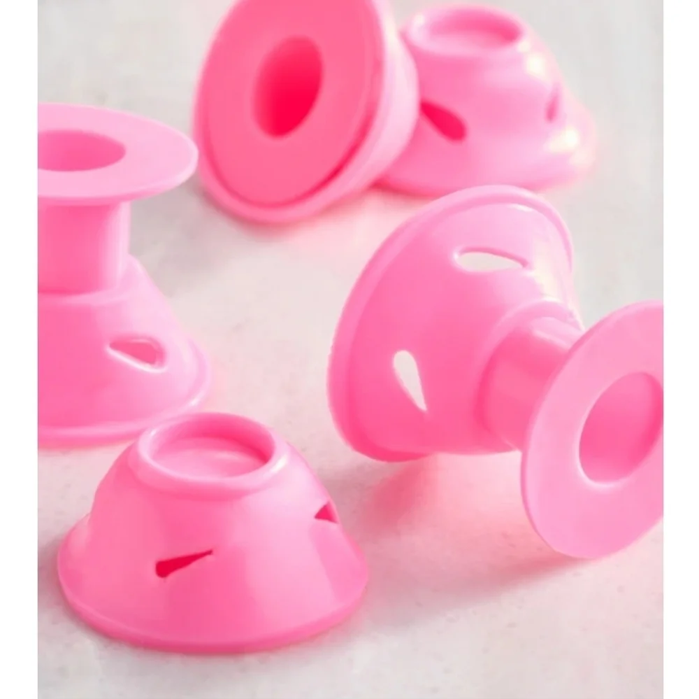 Vibrant Tresses Heatless Hair Curlers 2 Sizes Set of 20 Pink